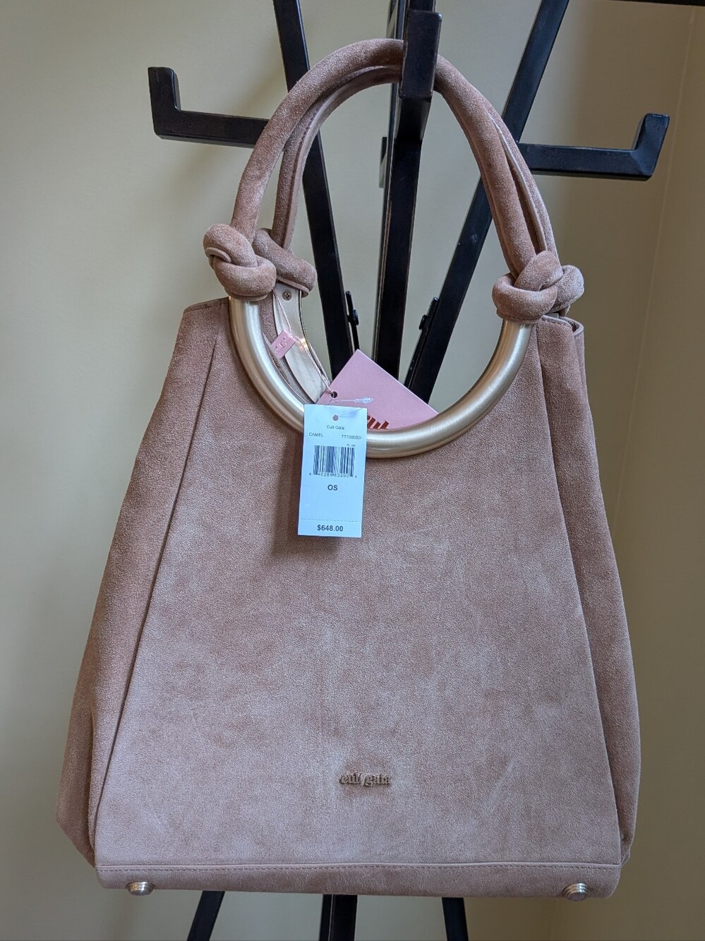 NWT Expandable Cult Gaia Nila Tote in Camel Suede-$648
